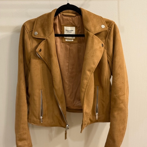 Abercrombie & Fitch Jackets & Blazers - Abercrombie & Fitch Camel Leather Jacket